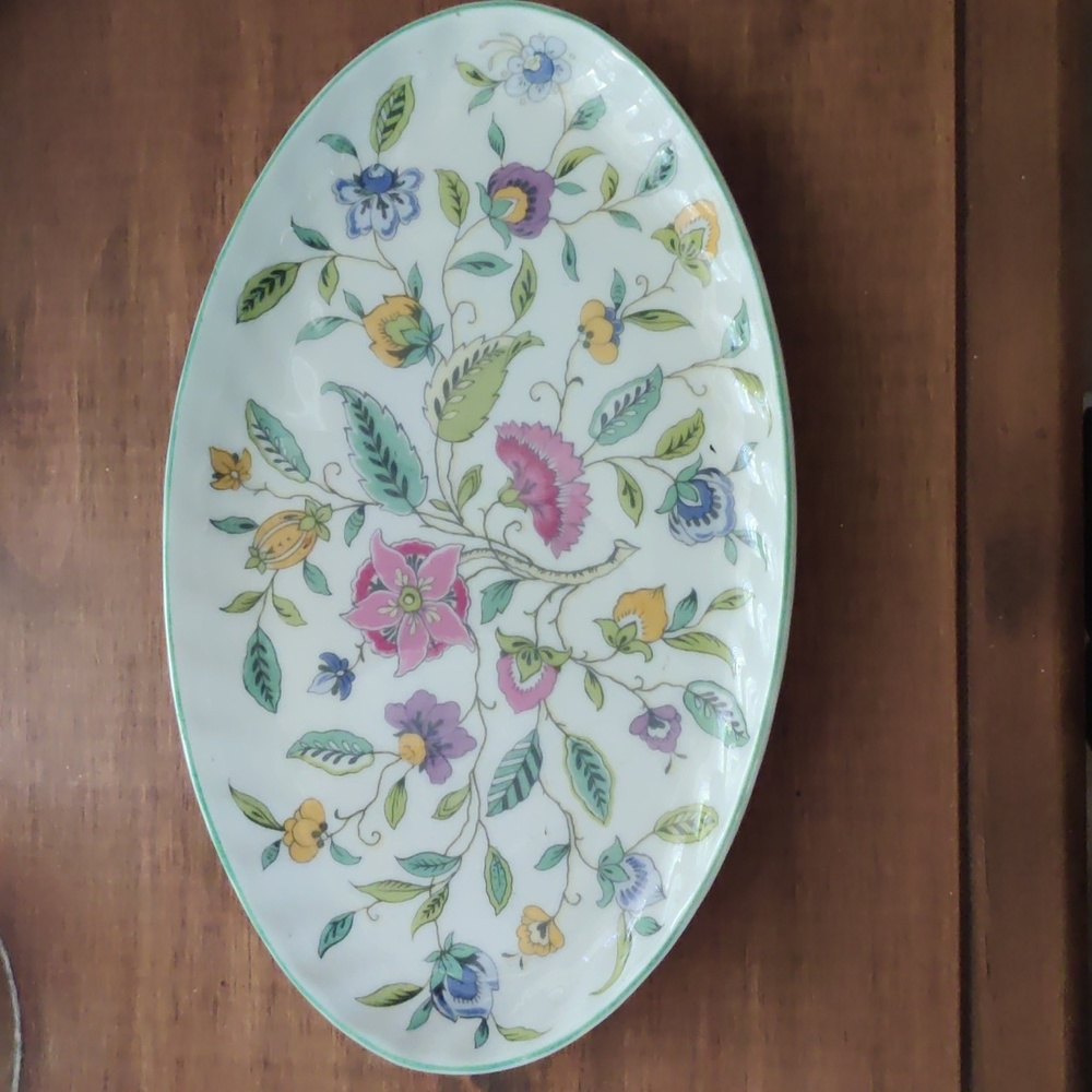 Vanity tray bone china